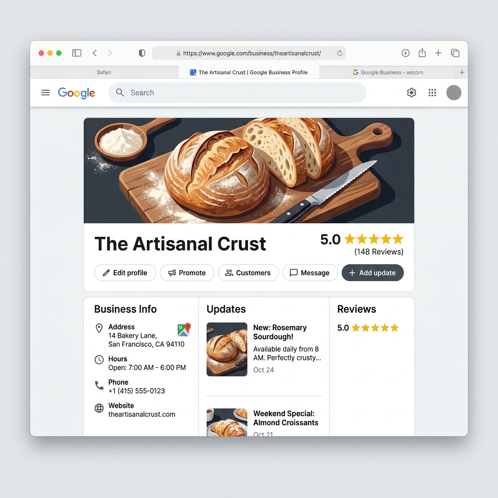 Complete Business Profile Mockup