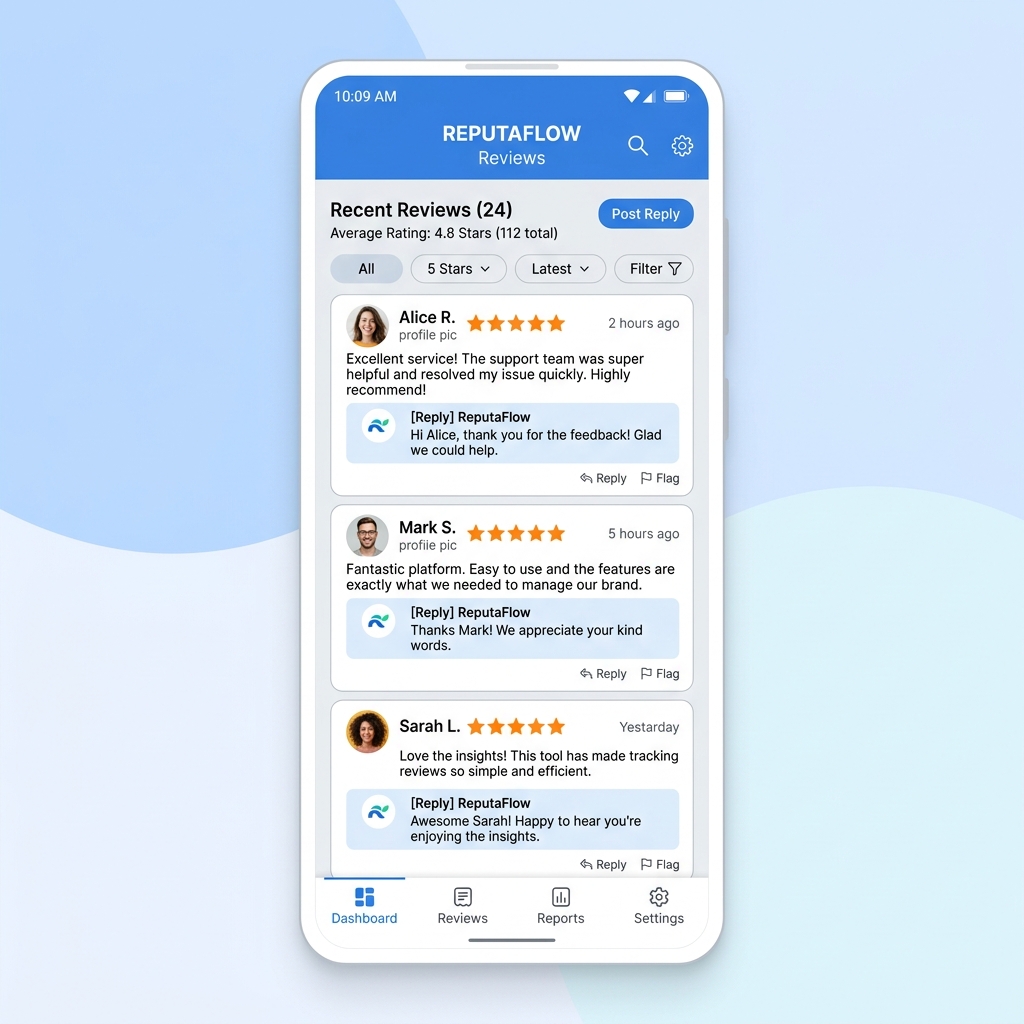 Active Review Management Mockup